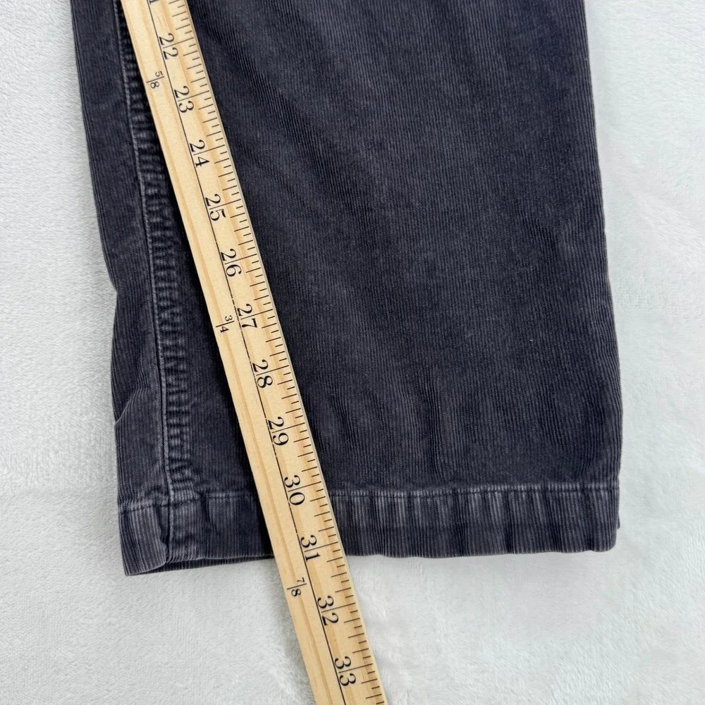 prAna Corduroy Pants Mens 34x32 Grey Excellent Straight Leg Stretch Outdoor